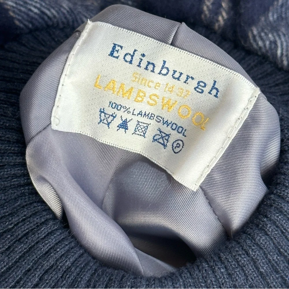 Edinburgh Lambswool | Babies Tammy Hat in Bannockbane Silver